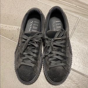 Fenty x Puma Grey Velvet Sneaker